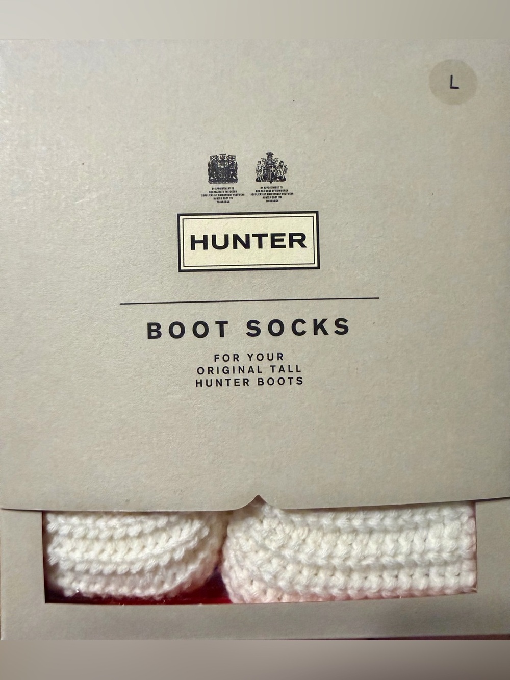 NIB Hunter Recycled Half Cardigan Tall Boot Socks - Picture 3 of 4